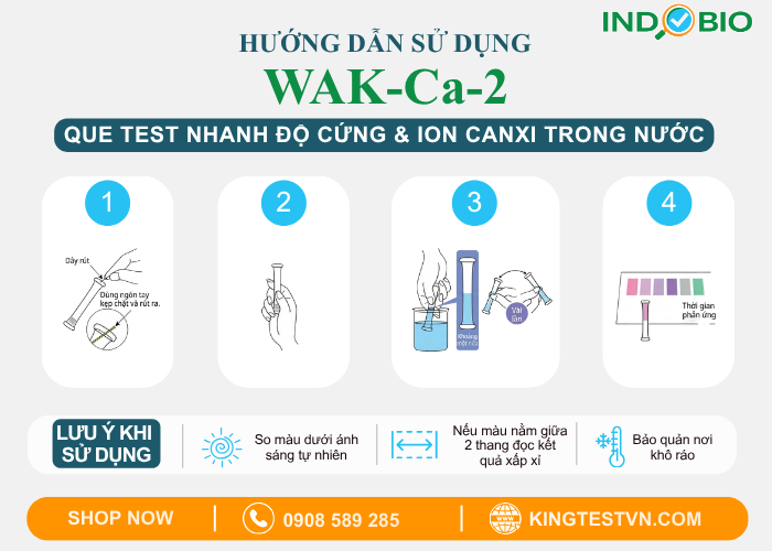 Cách sử dụng bộ test Canxi WAK-Ca-2